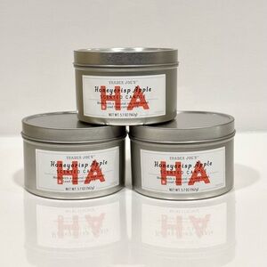 Lot of 3 Trader Joe's Honeycrisp Apple Candle 5.7oz HA Scent Limited Edition New